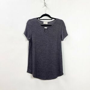 Bobbie Brooks Small Womens Gray Knit Loose Tee